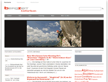 Tablet Screenshot of bergzeit-kletterteam.de